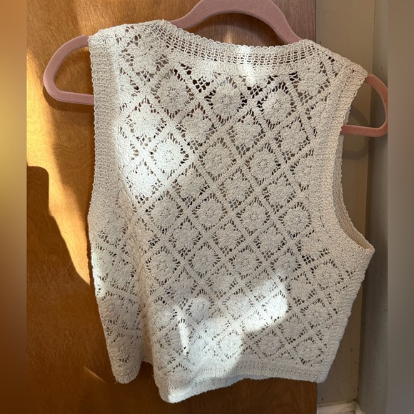 Sezane Ron Top Ecru - Size M - Picture 2 of 6